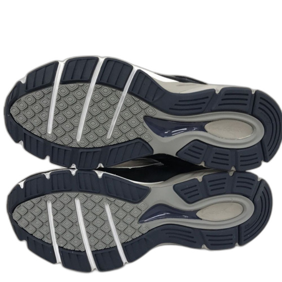 New Balance Womens Made 990 V4 Sneaker Navy Orange 12 D US - Picture 6 of 6
